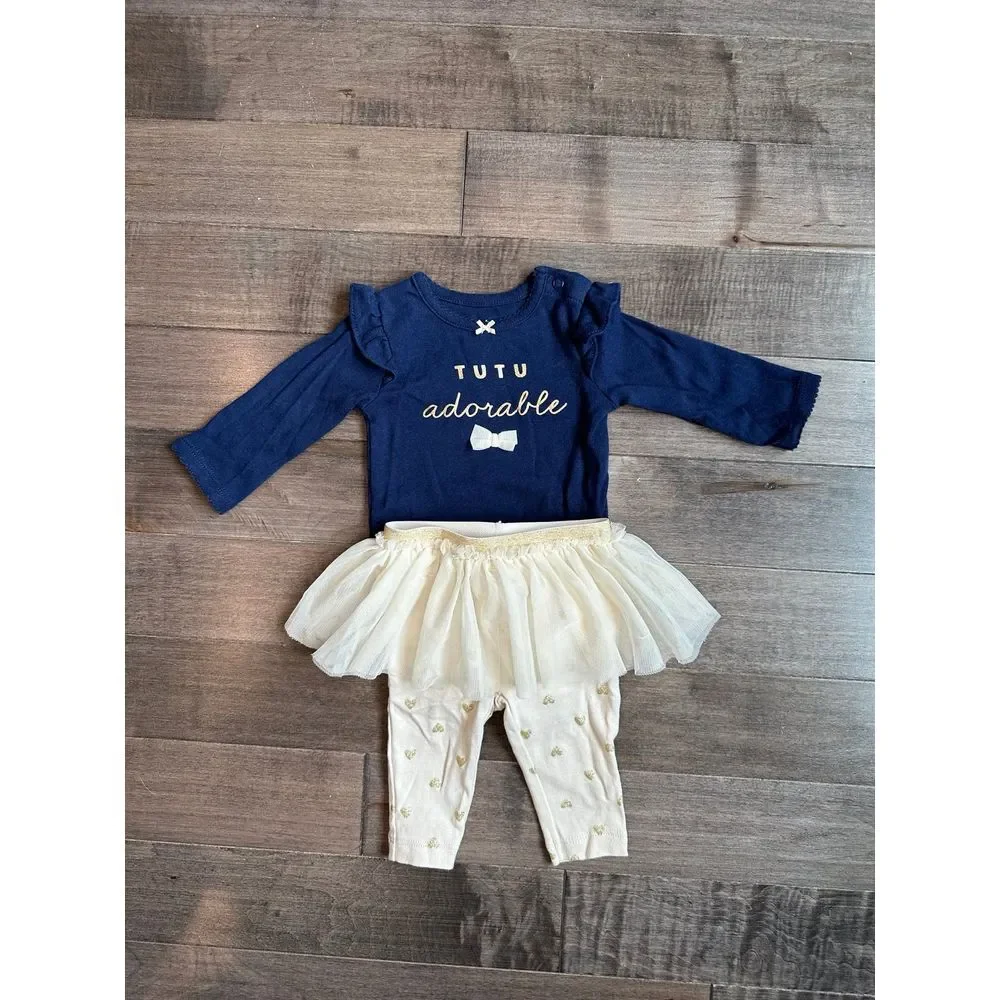 Carters Tutu Outfit‎ Set Size 3 Months